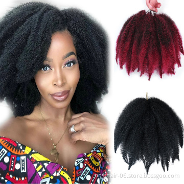 Afro Kinky Marley Braids Dreadlocks Royal Silk 613 Braid Grey Marley Hair Twist Afro Synthetic Braiding Extension locs